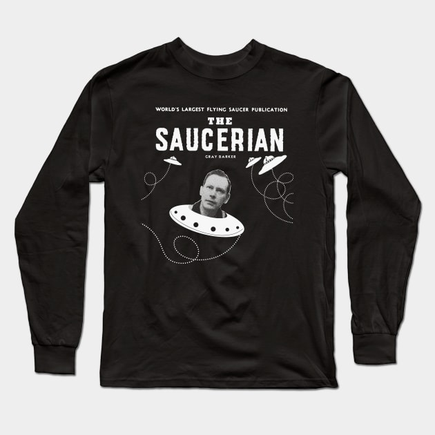 Gray Barker The Saucerian! Long Sleeve T-Shirt by jeltenney